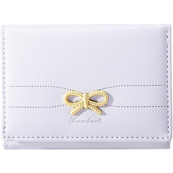 ⭐Wallets Girls Cute Coquette Bow Small Card Holder ID Window Purse for Women - Picture 1 of 7